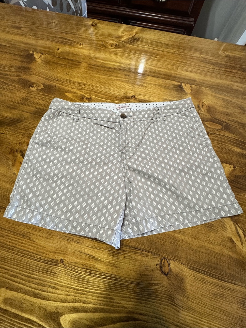 Women’s Taupe Printed Casual Shorts